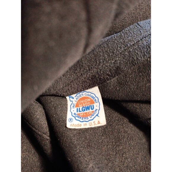 Vtg Vera Maxwell Original Womens S Skinner Ultra Suede Blazer Black Academia - Picture 6 of 6